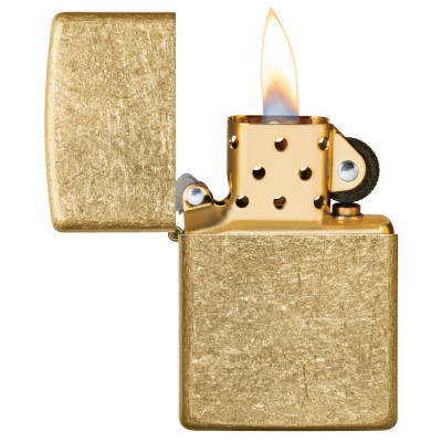 Запальничка Zippo Regular Tumbled Brass 49477