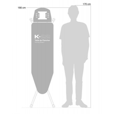 Дошка для прасування Rolser K-22 Black Tube Blanco/Negro (K06016-2064) (931978)