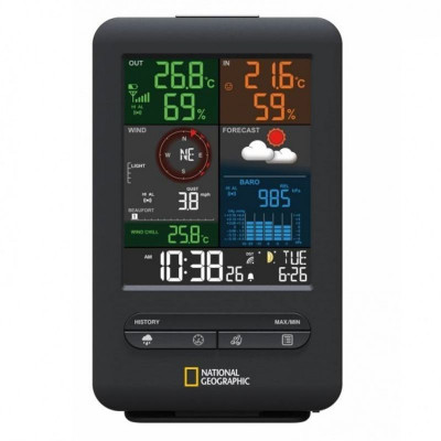 Метеостанція National Geographic Weather Center 5-in-1 256 colour Black (9080500) (927576)