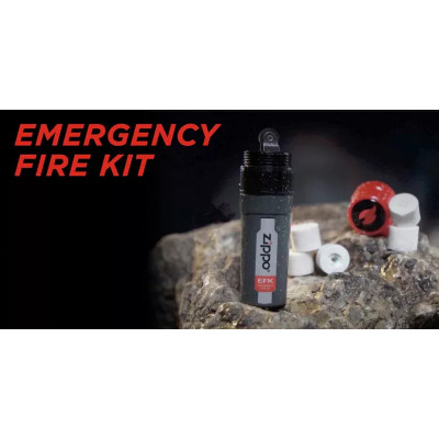 Аварійний набір для розведення вогню Zippo Emergency Fire Kit 5 трутів, контейнер (2007556)
