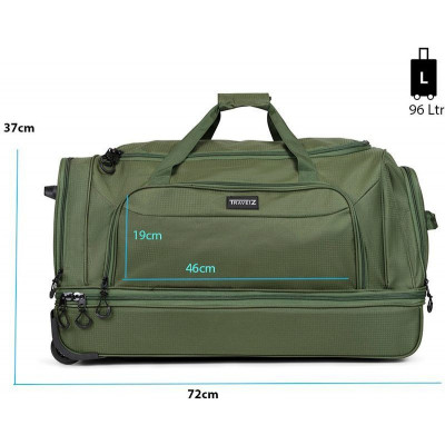 Сумка дорожня на колесах TravelZ Wheelbag Doubleloader green 96L (603099) (931072)