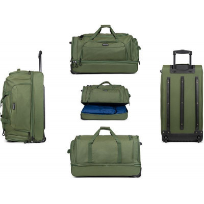 Сумка дорожня на колесах TravelZ Wheelbag Doubleloader green 96L (603099) (931072)