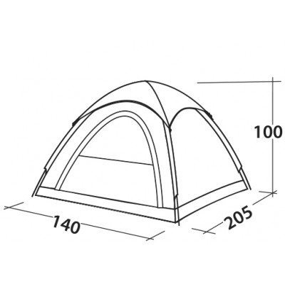 Намет двомісний Easy Camp Comet 200 Rustic Green (120404) (929564)