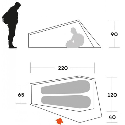 Намет двомісний Ferrino Piuma 2 Blue (9121500B) 931780 Намет двомісний Ferrino Piuma 2 Blue (9121500B) 931780