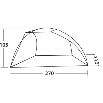 Намет пляжний Easy Camp Beach Grey/Sand (120429) (929589)