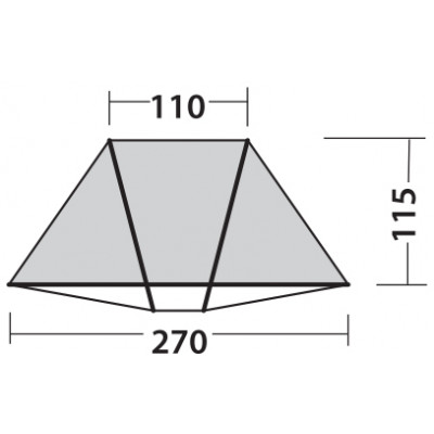 Намет пляжний Easy Camp Beach Grey/Sand (120429) (929589)