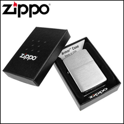 Запальничка Zippo (Зіппо) Armor® BRUSHED CHROME ARMOR 162