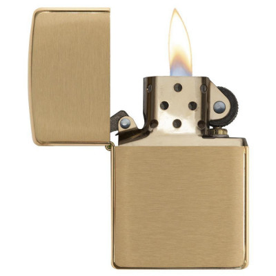 Запальничка Zippo (Зіппо) BR FIN SOLID BRASS 204B