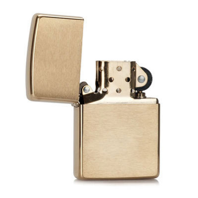 Запальничка Zippo (Зіппо) BR FIN SOLID BRASS 204B