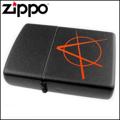 Запальничка Zippo BLACK MATTE ANARCHY 20842