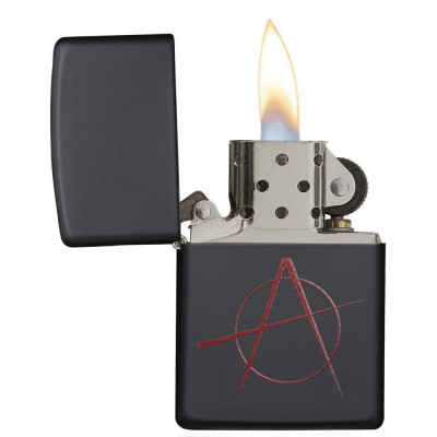 Запальничка Zippo BLACK MATTE ANARCHY 20842