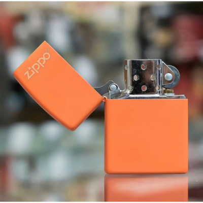 Запальничка Zippo ORANGE MATTE w/ZIPPO LOGO 231ZL