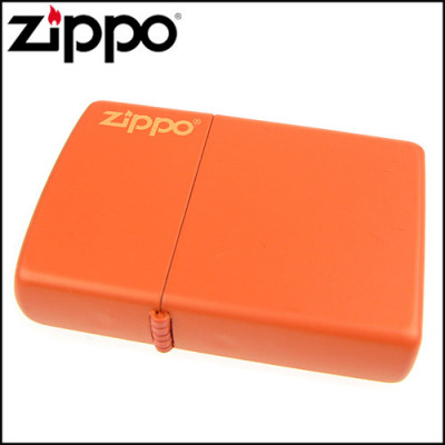 Запальничка Zippo ORANGE MATTE w/ZIPPO LOGO 231ZL