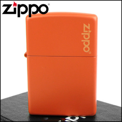 Запальничка Zippo ORANGE MATTE w/ZIPPO LOGO 231ZL