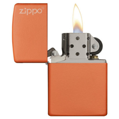 Запальничка Zippo ORANGE MATTE w/ZIPPO LOGO 231ZL