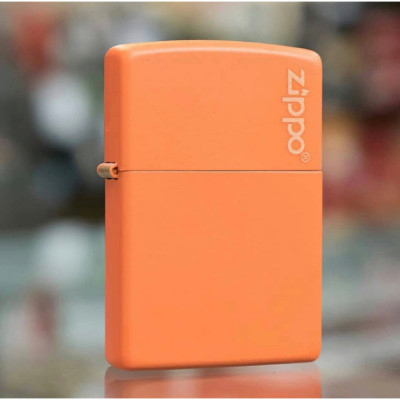 Запальничка Zippo ORANGE MATTE w/ZIPPO LOGO 231ZL