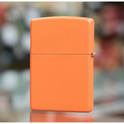 Запальничка Zippo ORANGE MATTE w/ZIPPO LOGO 231ZL