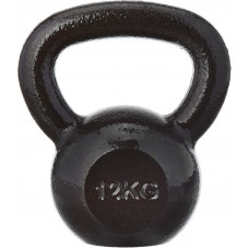 Гиря чавунна Toorx 12 кг з гумовою підставкою Black (KGV-12) (931120)