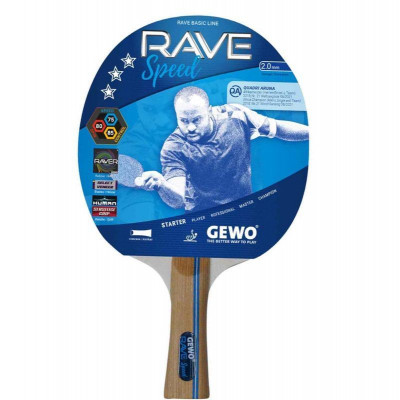 Набір для настільного тенісу Gewo Rave Speed 2 Bats 3 Balls (86080000) (931051)