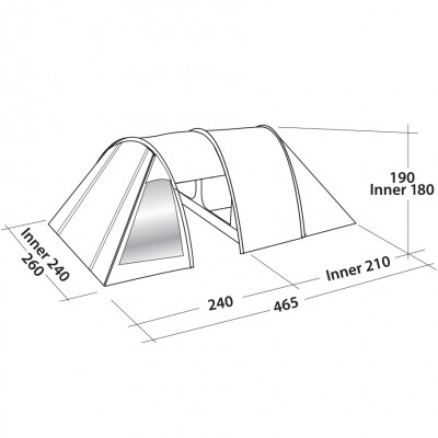 Намет чотиримісний Easy Camp Galaxy 400 Steel Blue (120413) (929573)