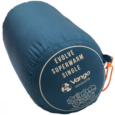 Спальний мішок Vango Evolve Superwarm Single/+2°C Moroccan Blue Left (SBREVOLVEM23TJ8) (929158)