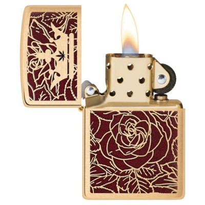 Запальничка Zippo (Зіппо) Queen of Bud Passionate Rose and Crown 47108