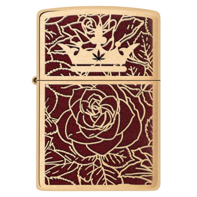 Запальничка Zippo (Зіппо) Queen of Bud Passionate Rose and Crown 47108