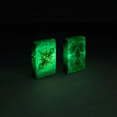 Запальничка Zippo (Зіппо) Compass Ghost Design 48562 Запальничка Zippo (Зіппо) Compass Ghost Design 48562