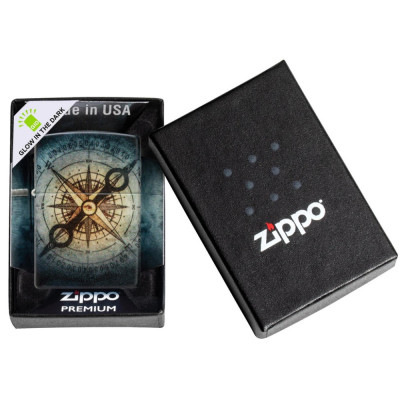 Запальничка Zippo (Зіппо) Compass Ghost Design 48562 Запальничка Zippo (Зіппо) Compass Ghost Design 48562
