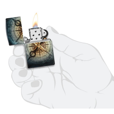 Запальничка Zippo (Зіппо) Compass Ghost Design 48562 Запальничка Zippo (Зіппо) Compass Ghost Design 48562