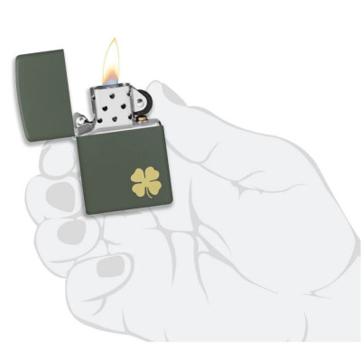 Запальничка Zippo (Зіппо) Four Leaf Clover Design 49796