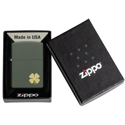 Запальничка Zippo (Зіппо) Four Leaf Clover Design 49796