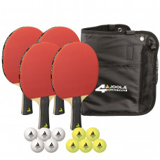 Набір для настільного тенісу Joola Quattro 4 Bats 10 Balls (54818) (930795)