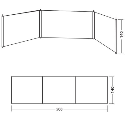 Тент пляжний Easy Camp Windscreen Granite Grey (120330) (928887)