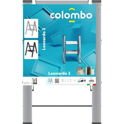 Драбина Colombo Leonardo Black 2 щаблі (G300A02W) 931995