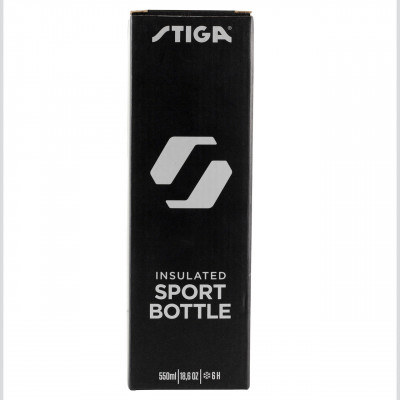 Пляшка для води Stiga Water Bottle Steel Black, 550ml (2905-0101-55) 931287
