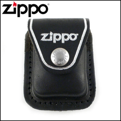 Чохол Zippo чорний з кліпсою LPCBK