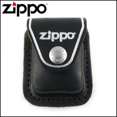Чохол Zippo (Зіппо) чорний з кліпсою LPCBK