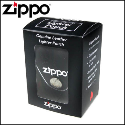 Чохол Zippo (Зіппо) чорний з кліпсою LPCBK