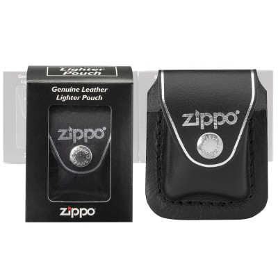 Чохол Zippo чорний з кліпсою LPCBK