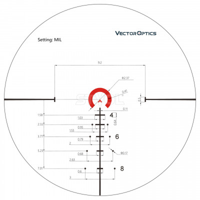 Приціл оптичний Vector Optics Continental 1-6x28 (34mm)  FFP Tactical (SCFF-31)