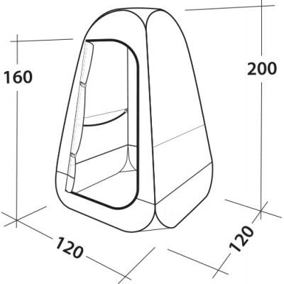 Намет технічний Easy Camp Little Loo Granite Grey (120427) (929595)