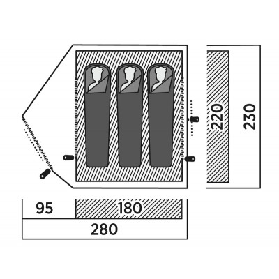 Намет тримісний Easy Camp Rondane 3 (120470) 931542