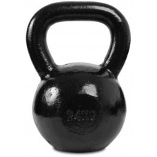Гиря чавунна Toorx 24 кг з гумовою підставкою Black (KGV-24) (931123)