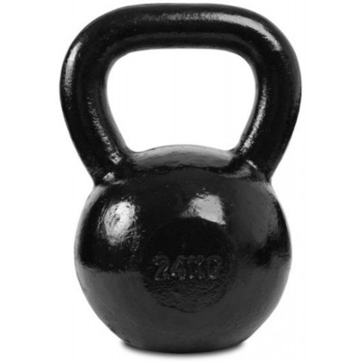 Гиря чавунна Toorx 24 кг з гумовою підставкою Black (KGV-24) (931123)