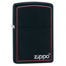 Запальничка Zippo BLACK MATTE w/ZIPPO BORDER 218 ZB