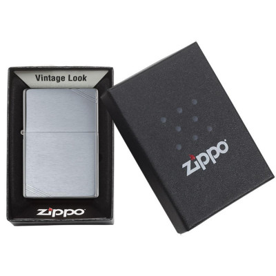 Запальничка Zippo VINTAGE BRUSHED CHROME 230