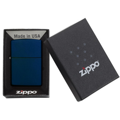 Запальничка Zippo (Зіппо) 239 NAVY MATTE w/ZIPPO LOGO 239