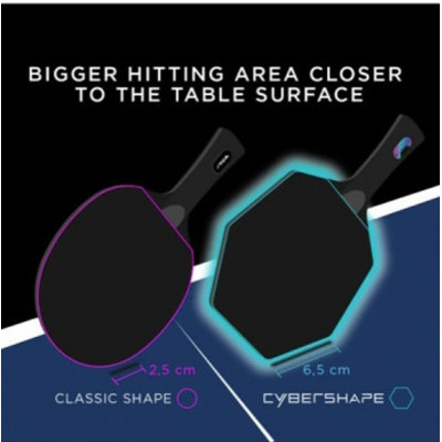 Ракетка для настільного тенісу Stiga Pro Carbon Plus Cybershape 5 Star FL (1215-0401-35) (931184)