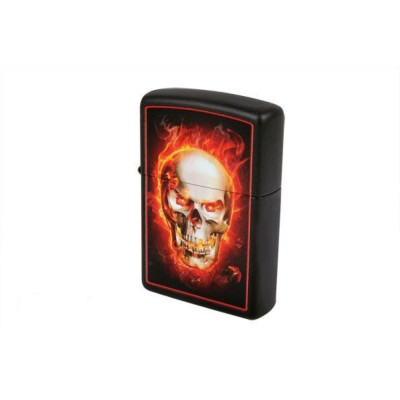 Запальничка Zippo BURNING SKULL 28307